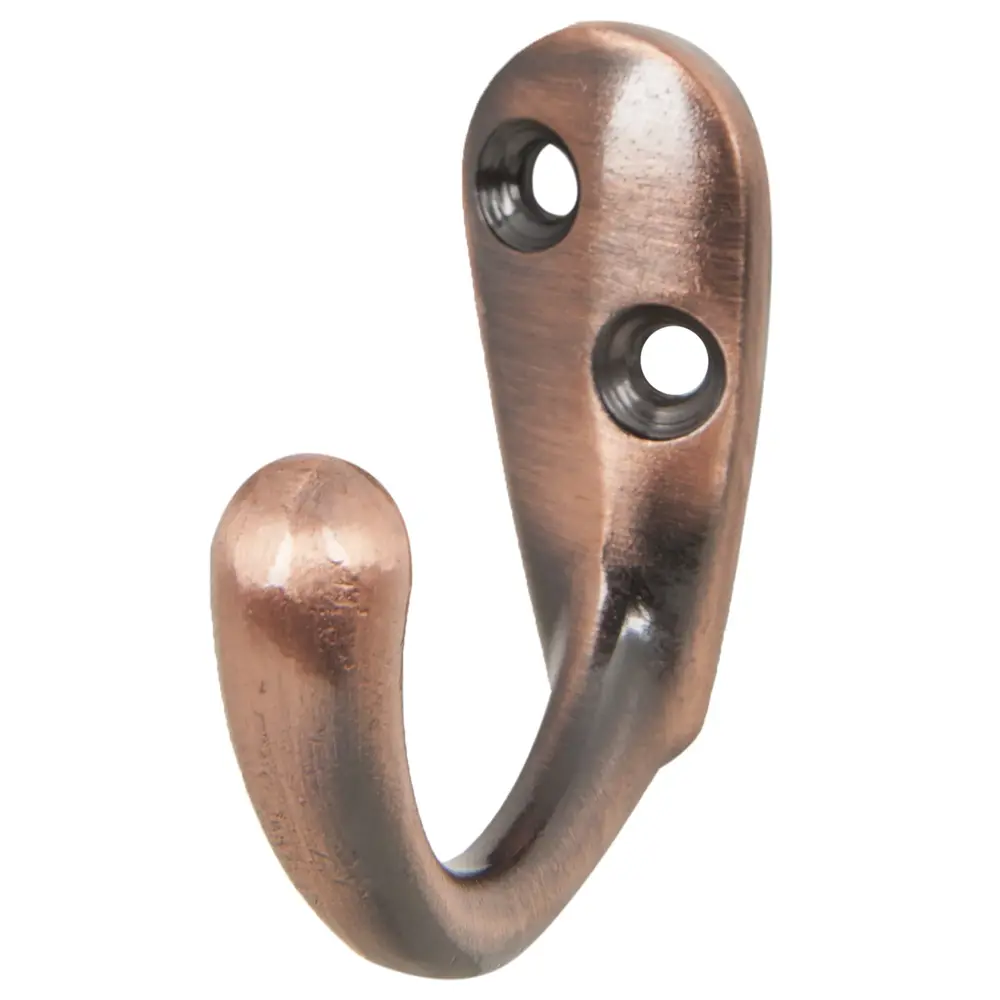 Крючок одинарный маленький, металл, цвет медный LAMPLANDIA STLM-2147572