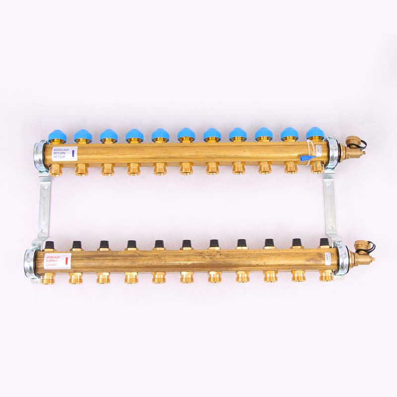 Коллекторная группа HKV с регулировочными и термостатическими вентилями WATTS Ind 1"x3/4"ЕК 11 выходов 10004190