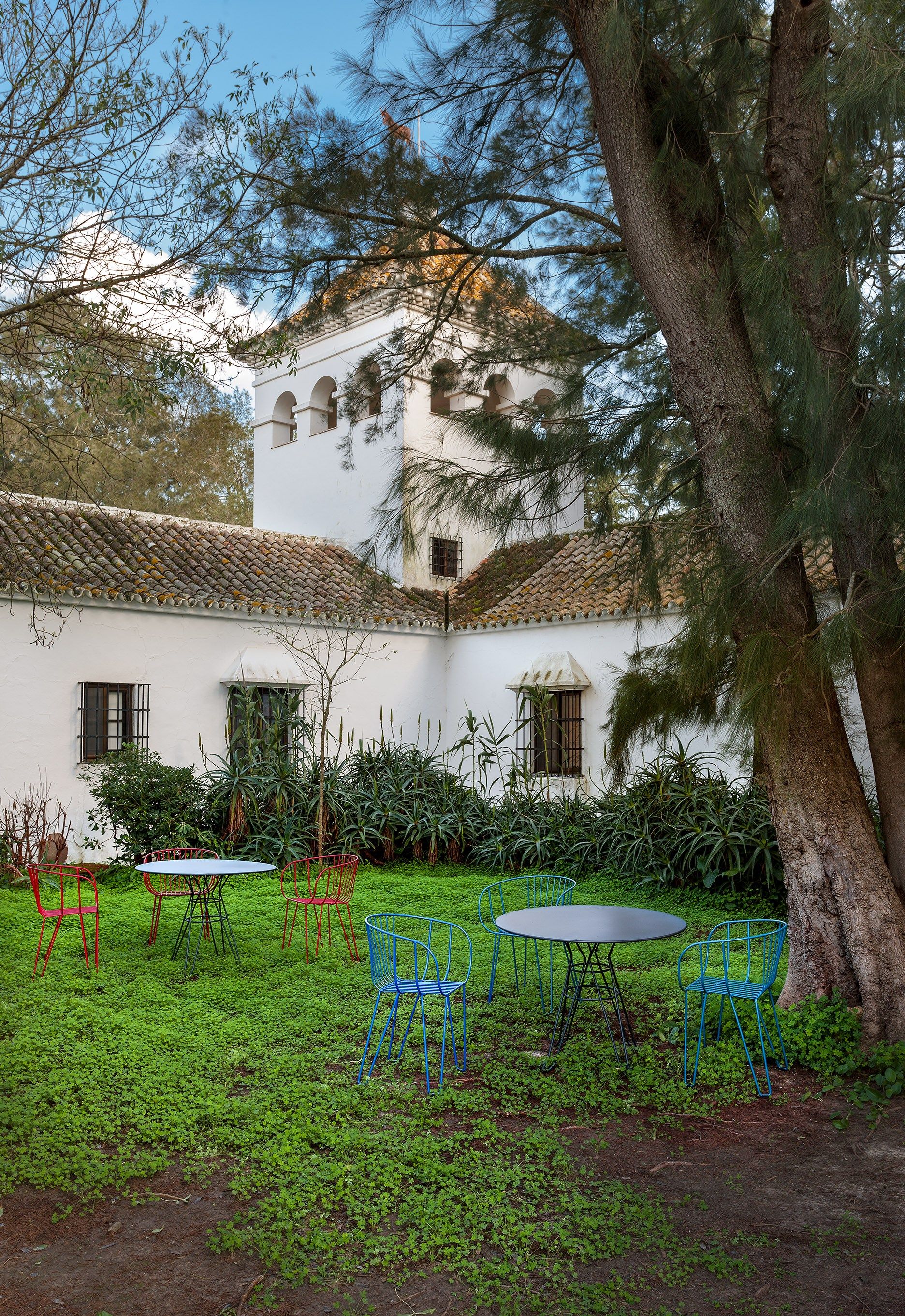 Штабелируемый садовый стул из оцинкованной стали iSimar оливковое дерево ARCH-00019547 - Вид №4