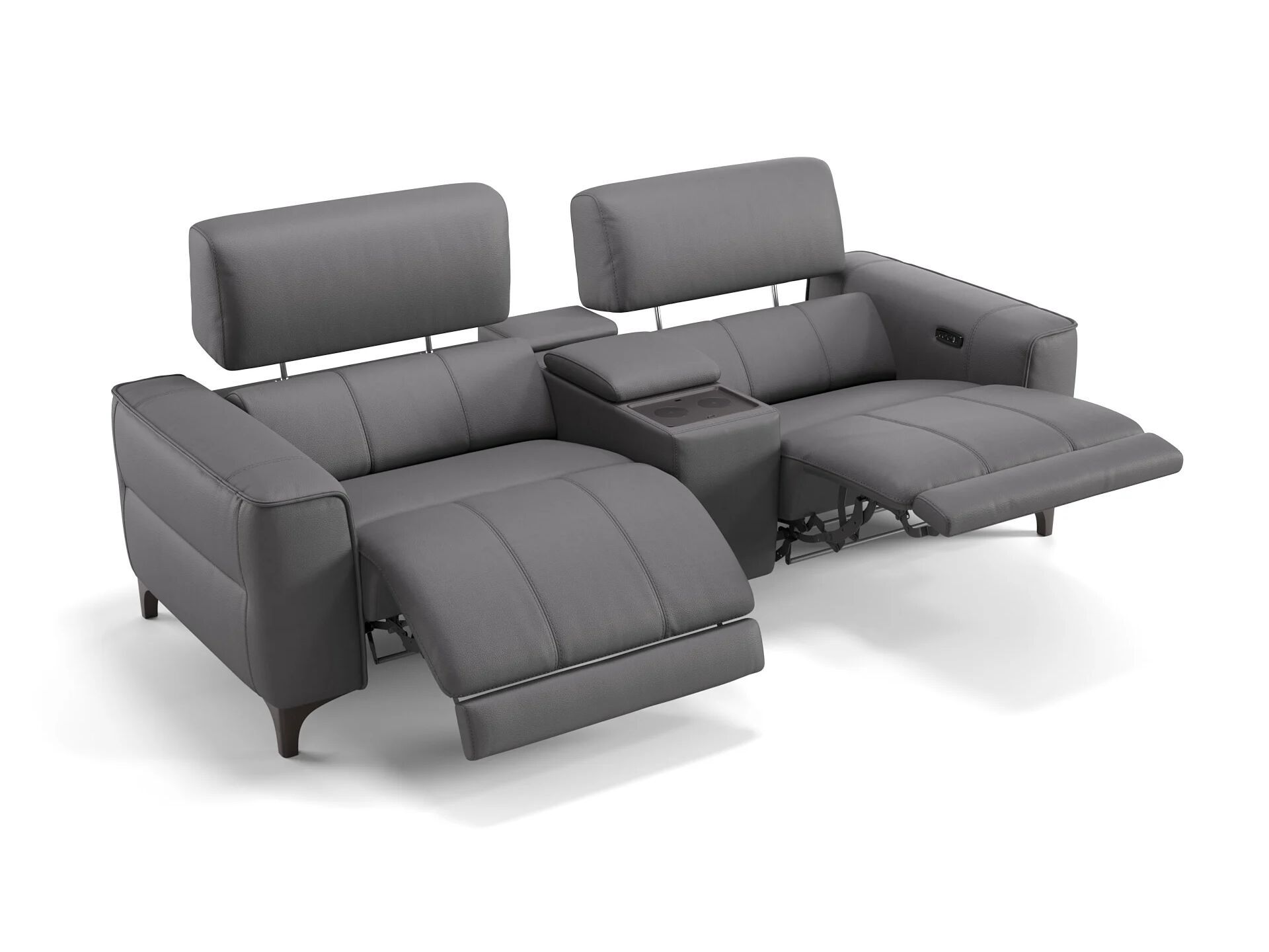 2 местный домашний кинотеатр кожаный диван Sofanella Nanto Kino ARCH-00143675