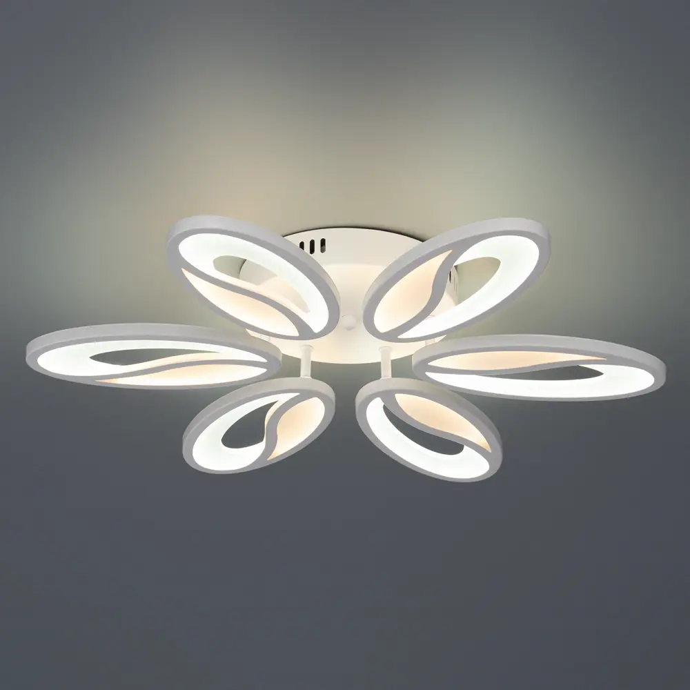 Люстра потолочная светодиодная Escada 10222/6LED 93W с пультом управления, 24 м², регулируемый белый свет, цвет белый STLM-2117278 - Вид №2