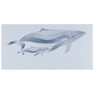 Декор «Марис Киты» 30х60 см цвет белый