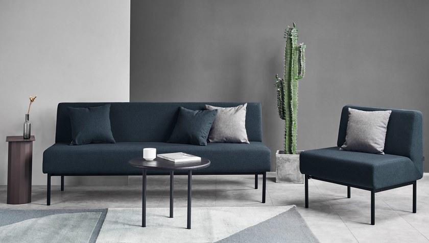 Grado Design 3-местный диван в ткани и стальной основе Modo s Mod-sf-s-30 - Вид №3