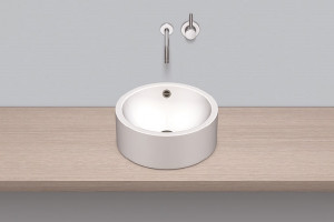 3002200401 Надставная раковина, ab.k400.2, белая, противомикробное Alape серия K