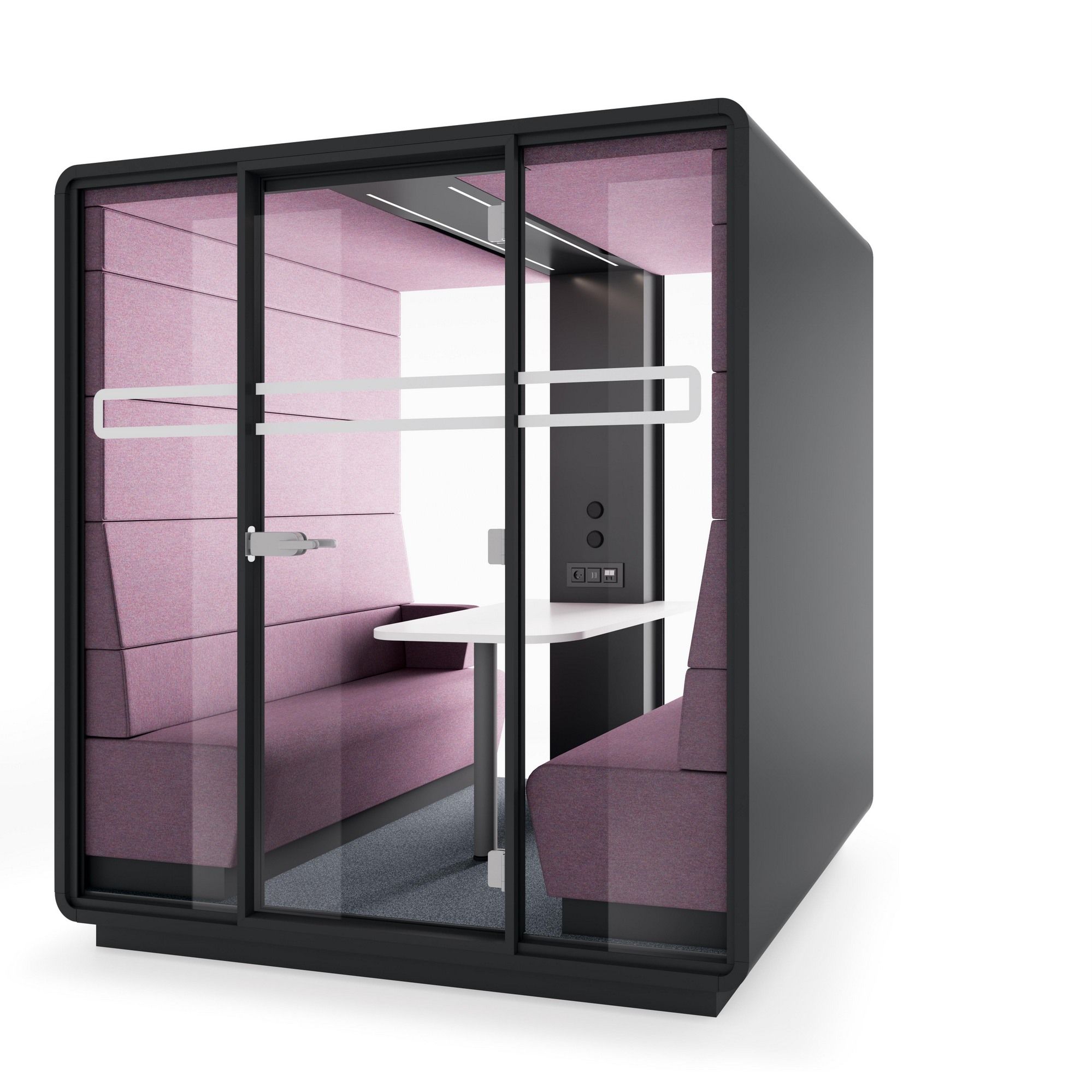 Многосторонняя акустическая офисная кабина со встроенным освещением Mikomax Smart Office Hushoffice ARCH-00086277 - Вид №36