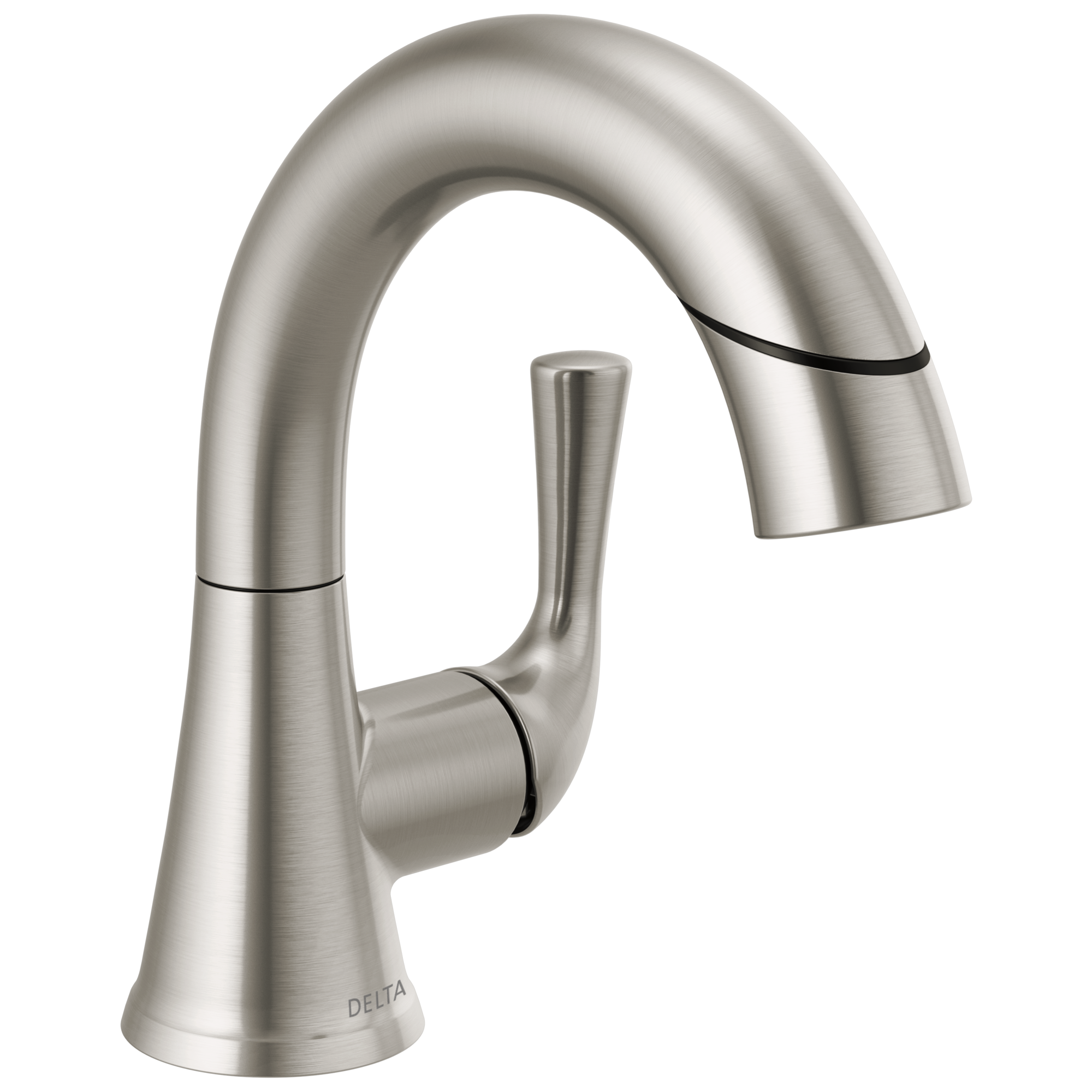 Выдвижной смеситель для ванной с одной ручкой Delta Faucet Kayra 533LF-SSPDMPU