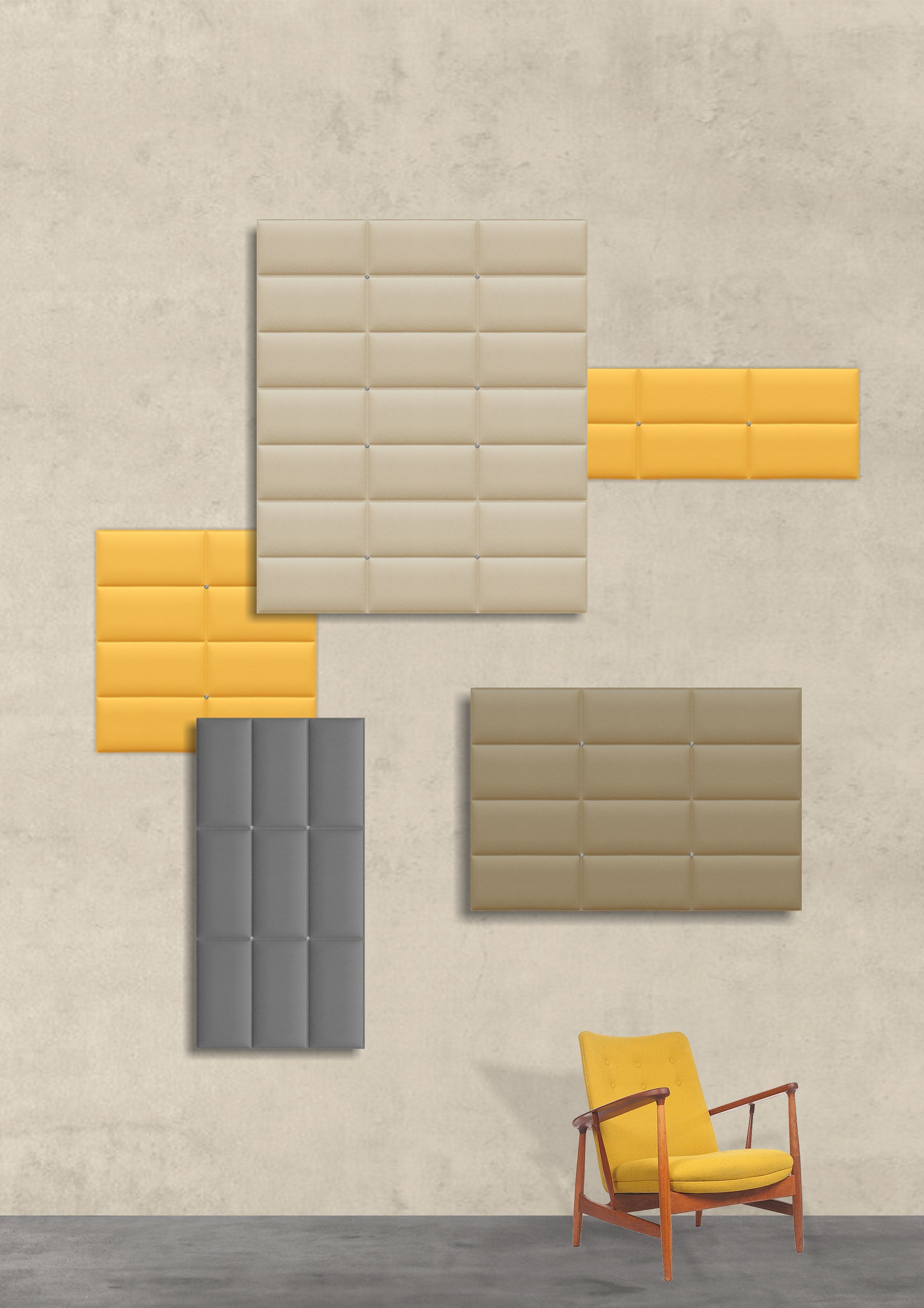 Акустическая панель из полиэфирного волокна Slalom ECOrange ARCH-00057407 - Вид №1