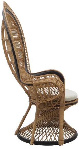 Il Giardino di Legno Садовое кресло из ротанга с высокой спинкой Alice Alic0243 - Вид №1