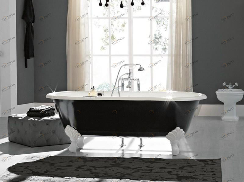 BLEU PROVENCE Овальная чугунная ванна на ножках Vasche in ghisa su piedi sun-id-1353125