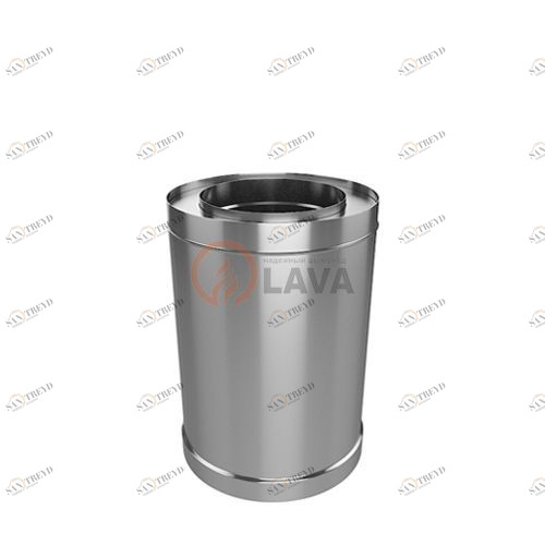Труба-сэндвич LAVA 130/200, L=250, нерж. 439 (0,5)/439 (0,5) (ПЕРЛИТ) 4897