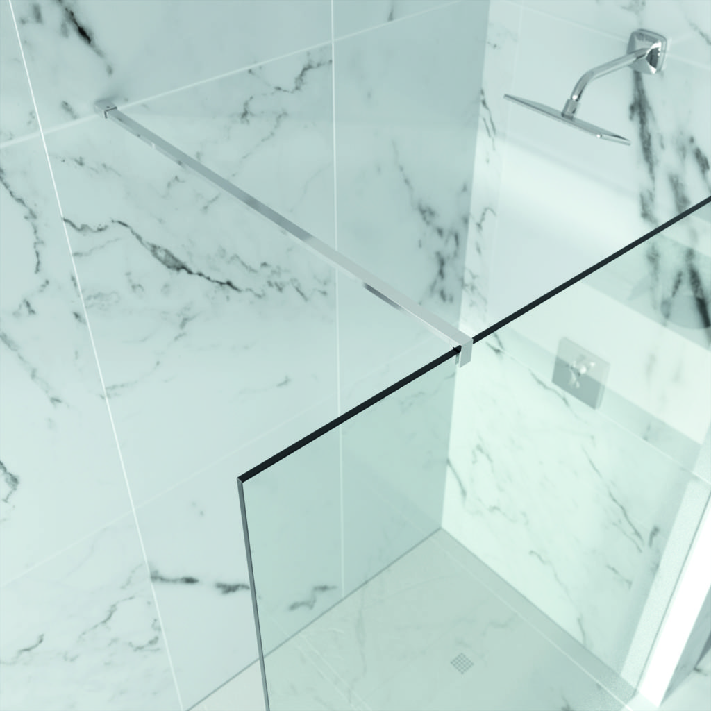 Душевая перегородка GWE1200 Merlyn Arysto Ten Хромированный  - Вид №2