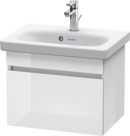 DS630302121 Тумбочка подвесная компакт DuraStyle #DS6303 500 x 368 мм Орех темный декор Duravit - Вид №2