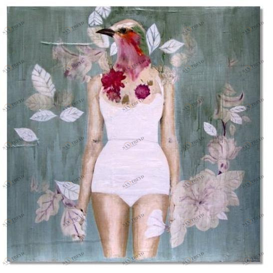 ICI ET LÀ Смешанная техника на холсте K. fabrizzi Kf16