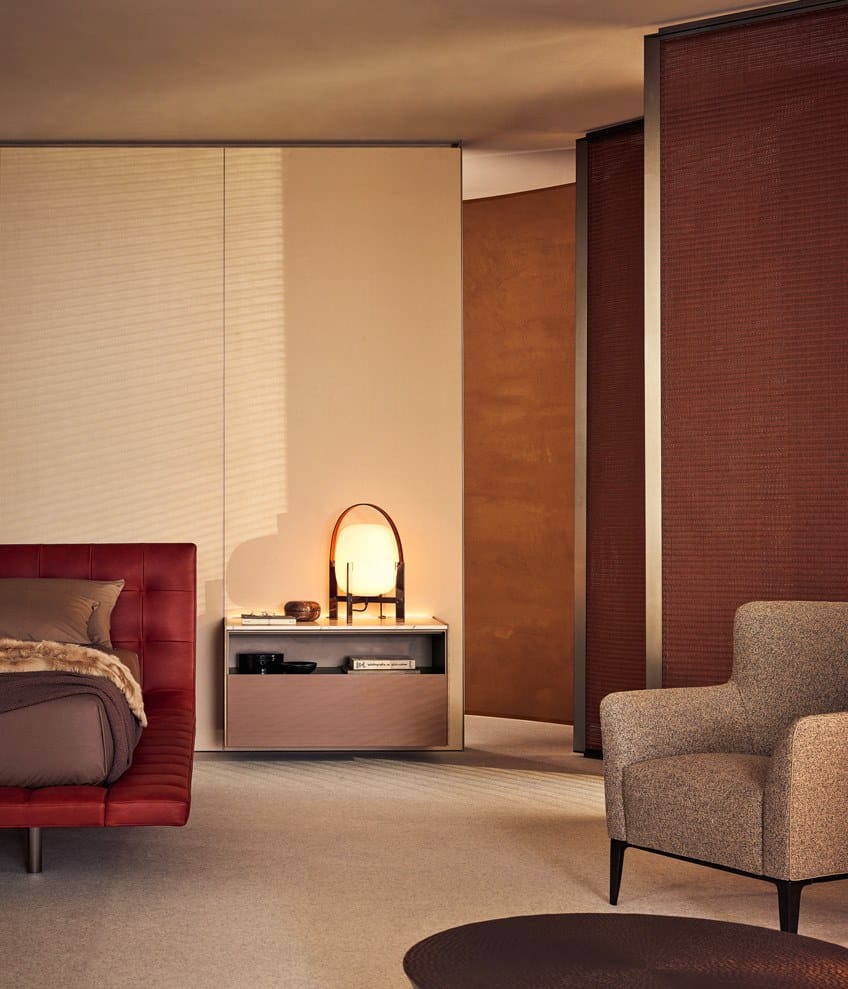 Деревянная прямоугольная тумбочка с ящиками Poliform Code ARCH-00037177 - Вид №1