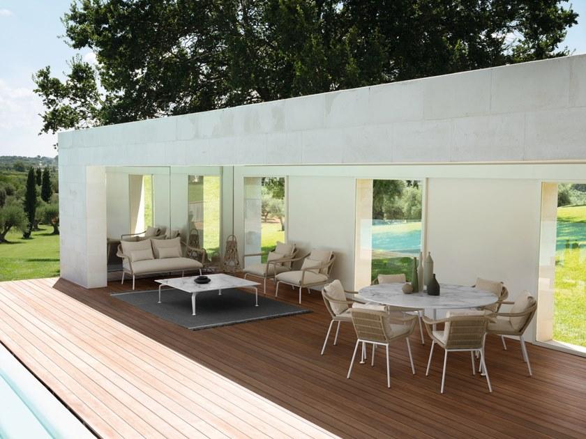 Talenti Стул из ткани с подлокотниками и встроенной подушкой Cruise alu Crualupp - Вид №4