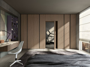 Двухсторонний шкаф с проходом двери