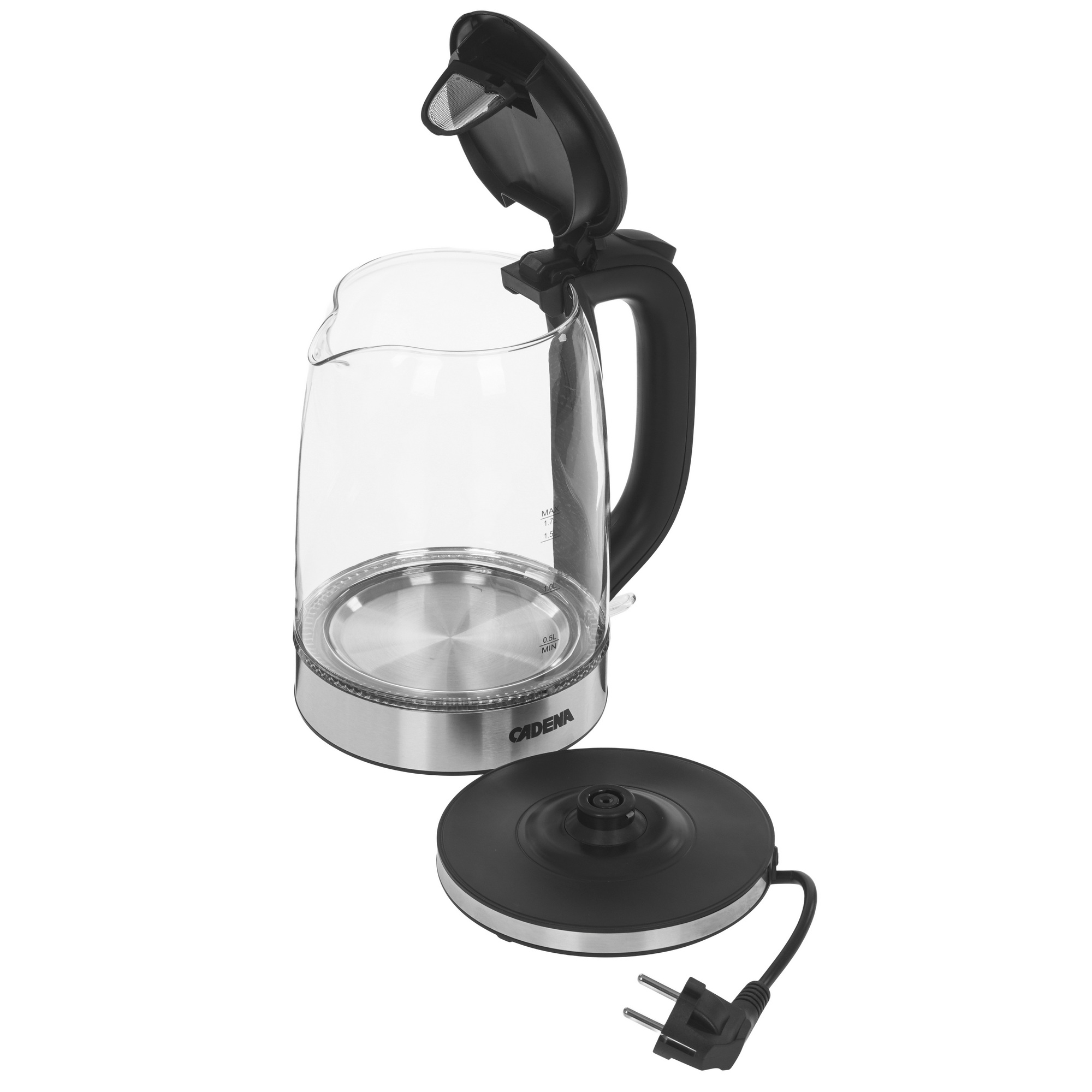 9227006 Электрочайник CADENA KC500G черный STDN-0111179 - Вид №4
