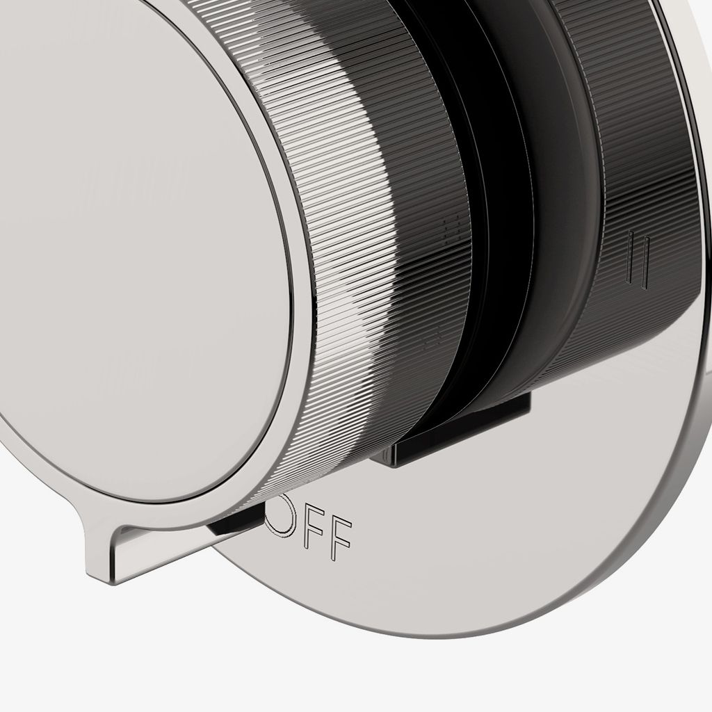 B2T14B Двухсторонняя переключающая отделка серии Bond Tandem с ручкой-ручкой с двухцветным гильошированием Waterworks - Вид №1