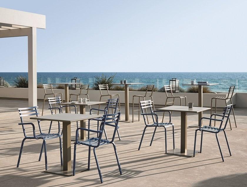 Ethimo Садовый стол из окрашенного металла Flower Fltp4000 - Вид №2