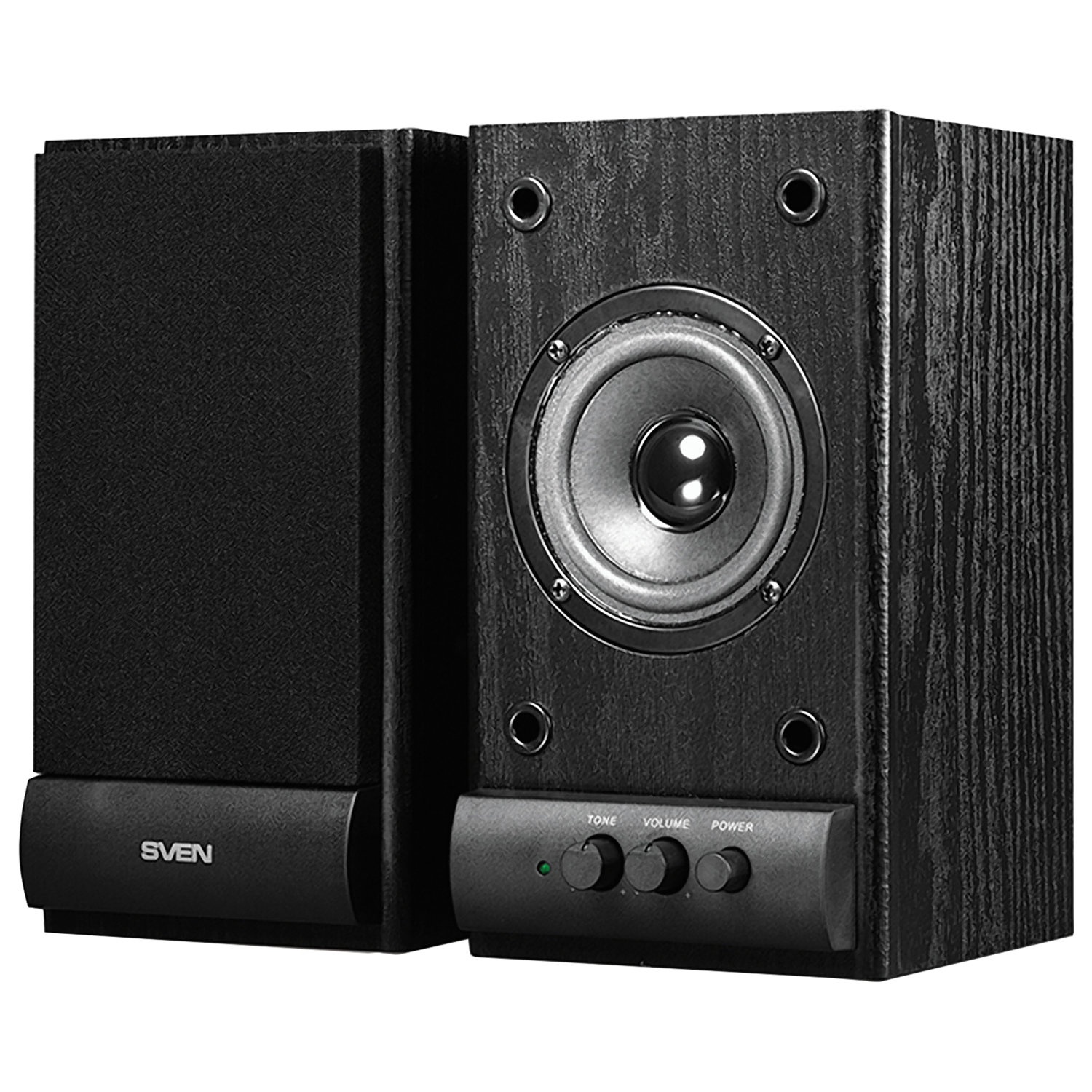 SV-0120607BL Колонки деревянные ас sps-607 (6 вт), чёрный Sven Santreyd  - Вид №1