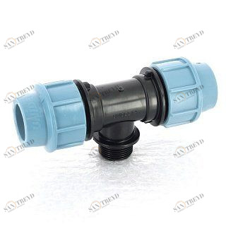 Тройник обжим-Н 32 x 3/4" для труб ПНД UNIDELTA 1010032003