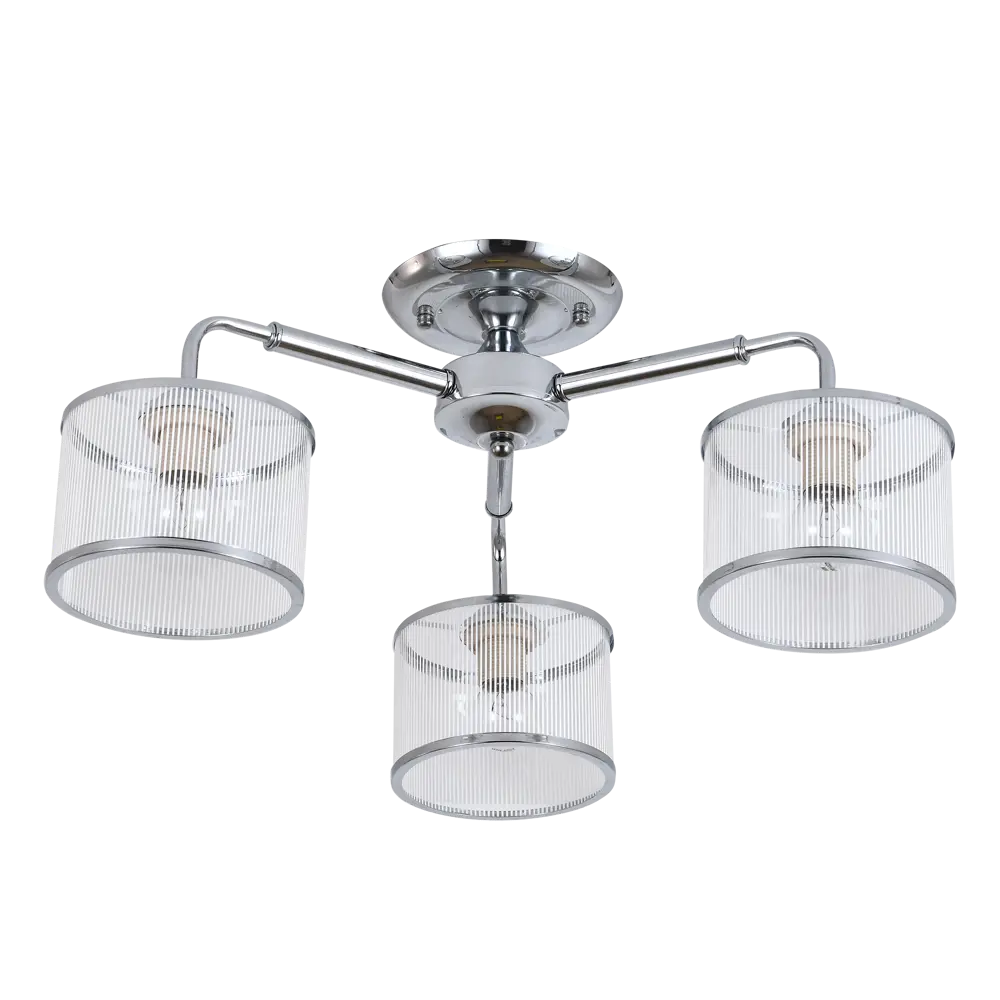 Люстра подвесная Essence 3 лампы 9 м² цвет хром Escada STLM-2192920 - Вид №1