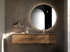 Ideagroup Подвесная тумба под умывальник из дуба с ящиками Cubik