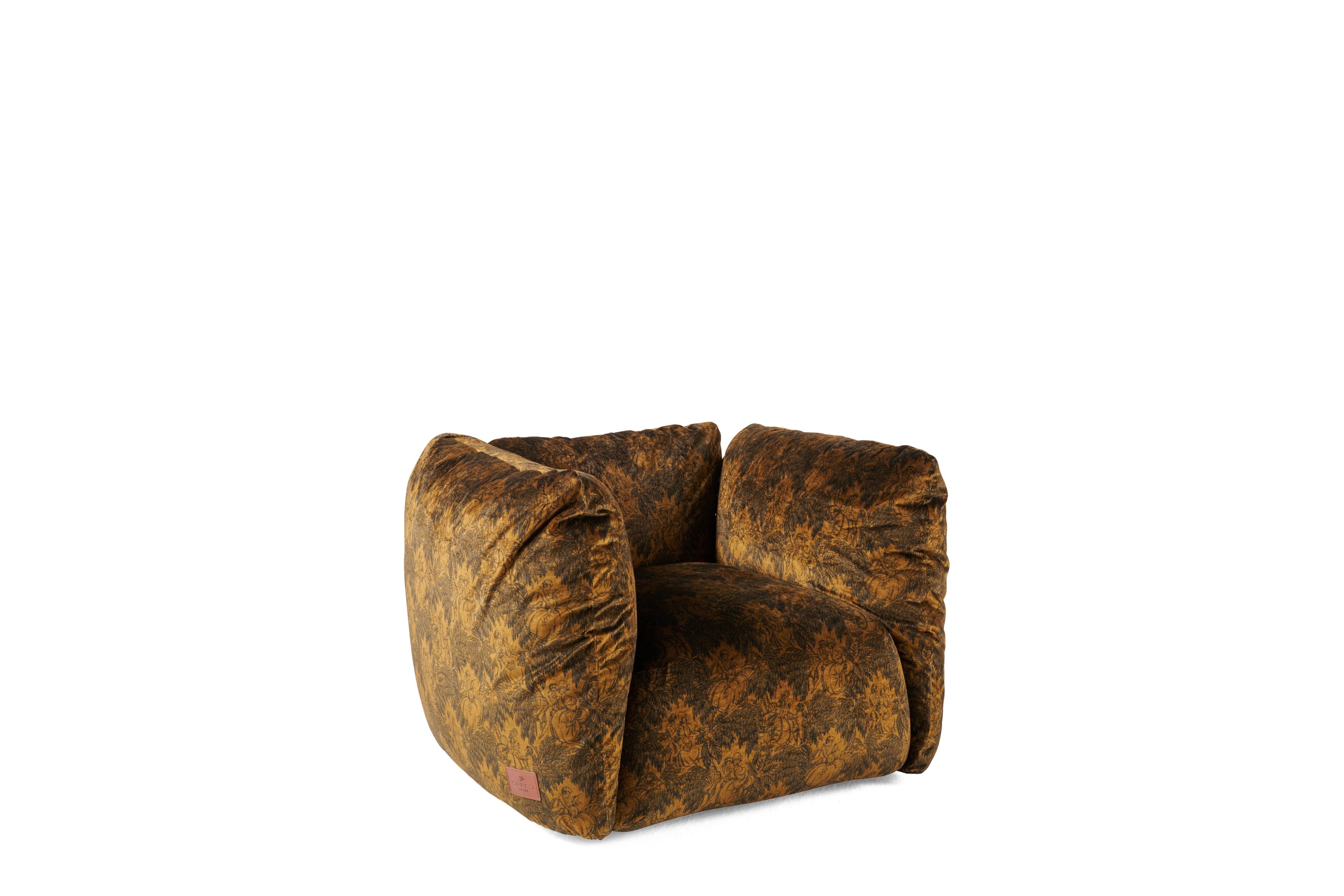 Тканевое кресло с подлокотниками ETRO Home Interiors Cushy ARCH-00085449 - Вид №11