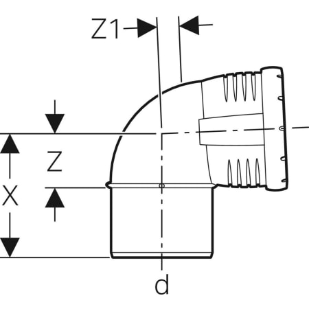 393.720.14.1 Отвод Geberit Silent-Pro Geberit  - Вид №15