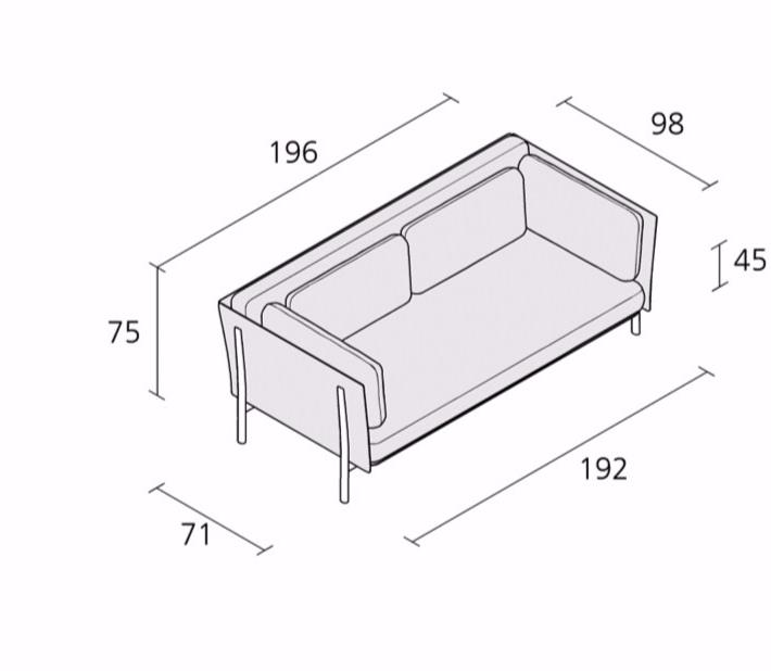 Alias 2-х местный диван Twelve sun-id-1351002 - Вид №3