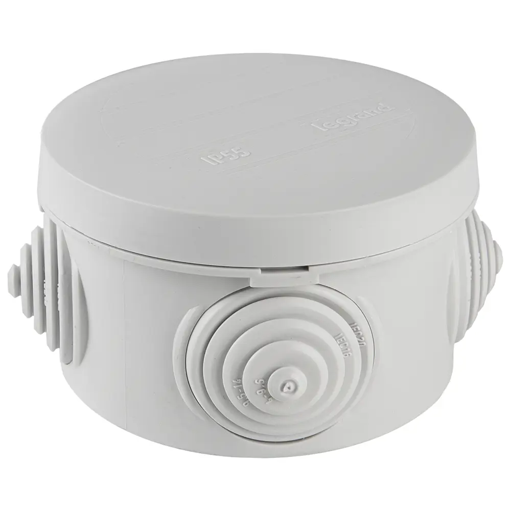 Коробка распределительная Legrand Plexo 40х40х60 мм цвет серый, IP55 STLM-2204911