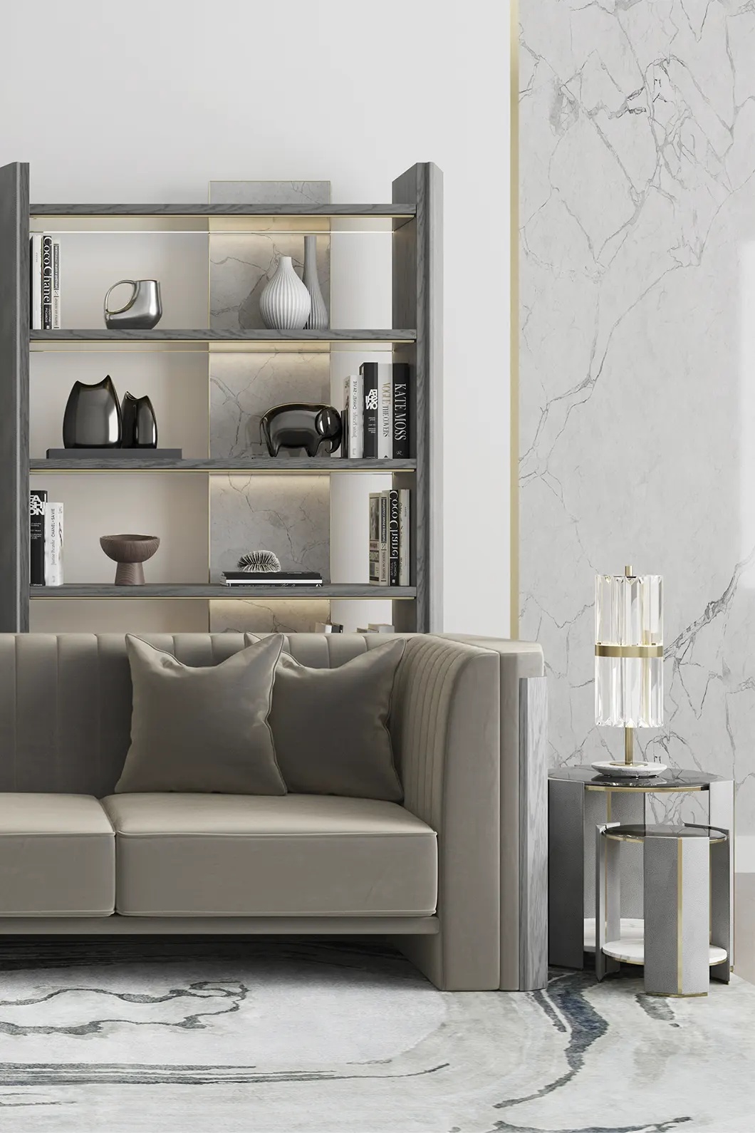 Маленькая настольная лампа LUXXU Liberty 333 - Вид №2