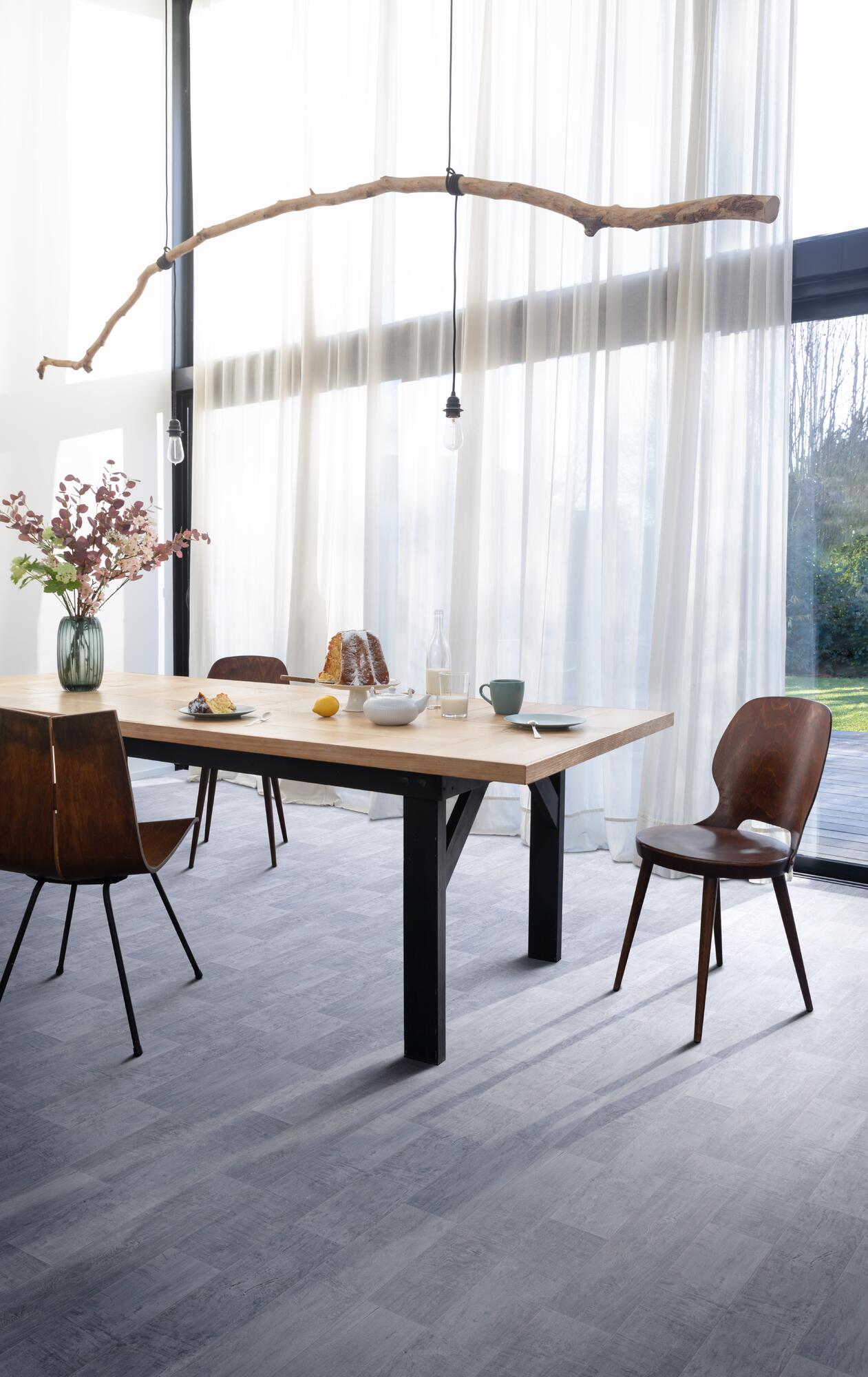 Нескользящий виниловый пол с эффектом дерева BEAUFLOR Hightex ARCH-00070809 - Вид №2