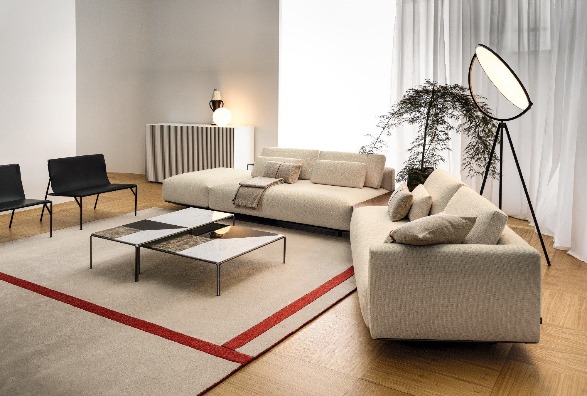 Прямоугольный мраморный журнальный столик для гостиной Casamania & Horm Рэгтайм ARCH-00020082 - Вид №1