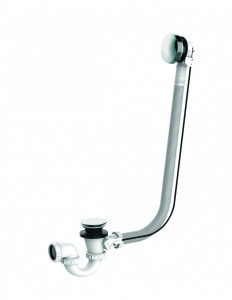 581800 000 00  Слив для автоматической ванны с кабелем 650 мм, выпускное отверстие, поворачивающееся на 360 °, сертифицировано NF, хромированное покрытие Valentin Хром