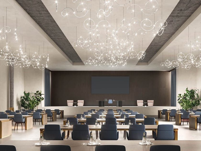 Стеклянный светодиодный подвесной светильник Masiero Raqam ARCH-00005066