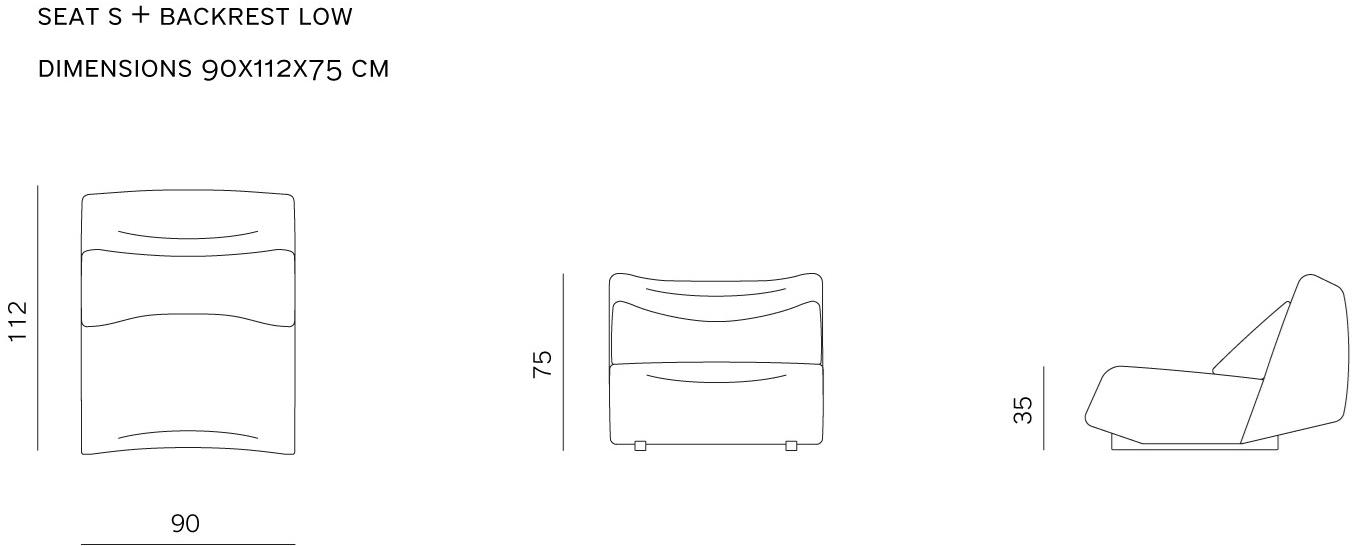 prostoria Модульный тканевый диван с шезлонгом Absent sun-id-1445868 - Вид №10