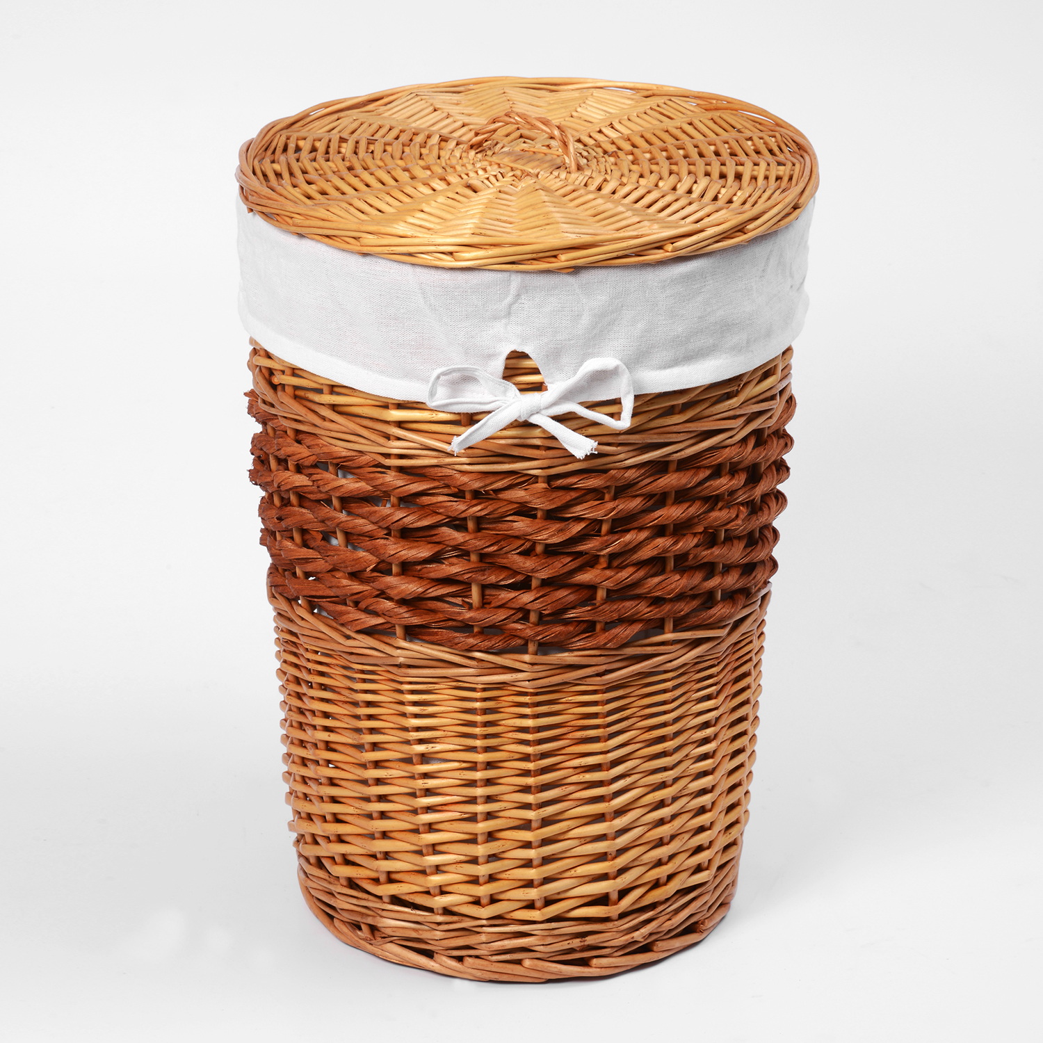 WB-410-M Main Плетеная корзина для белья с крышкой WasserKRAFT 