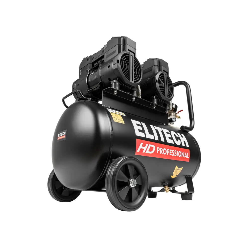 Компрессор сетевой поршневой безмасляный Elitech HD ACF 500-50S, 50 л 500 л/мин STLM-2023416 - Вид №2