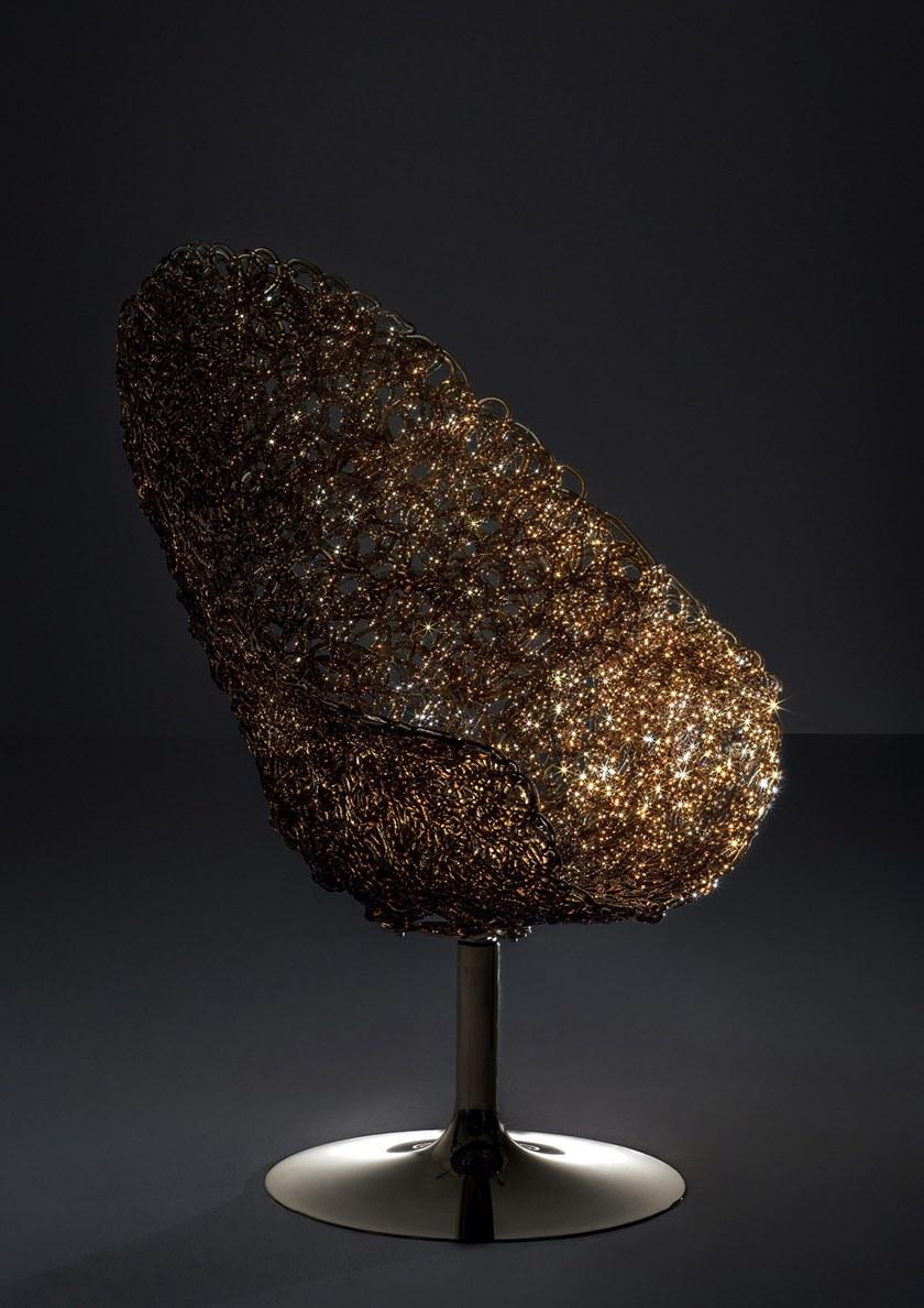 edra Вращающееся кресло из поликарбоната с подлокотниками  Mrt010  - Вид №5