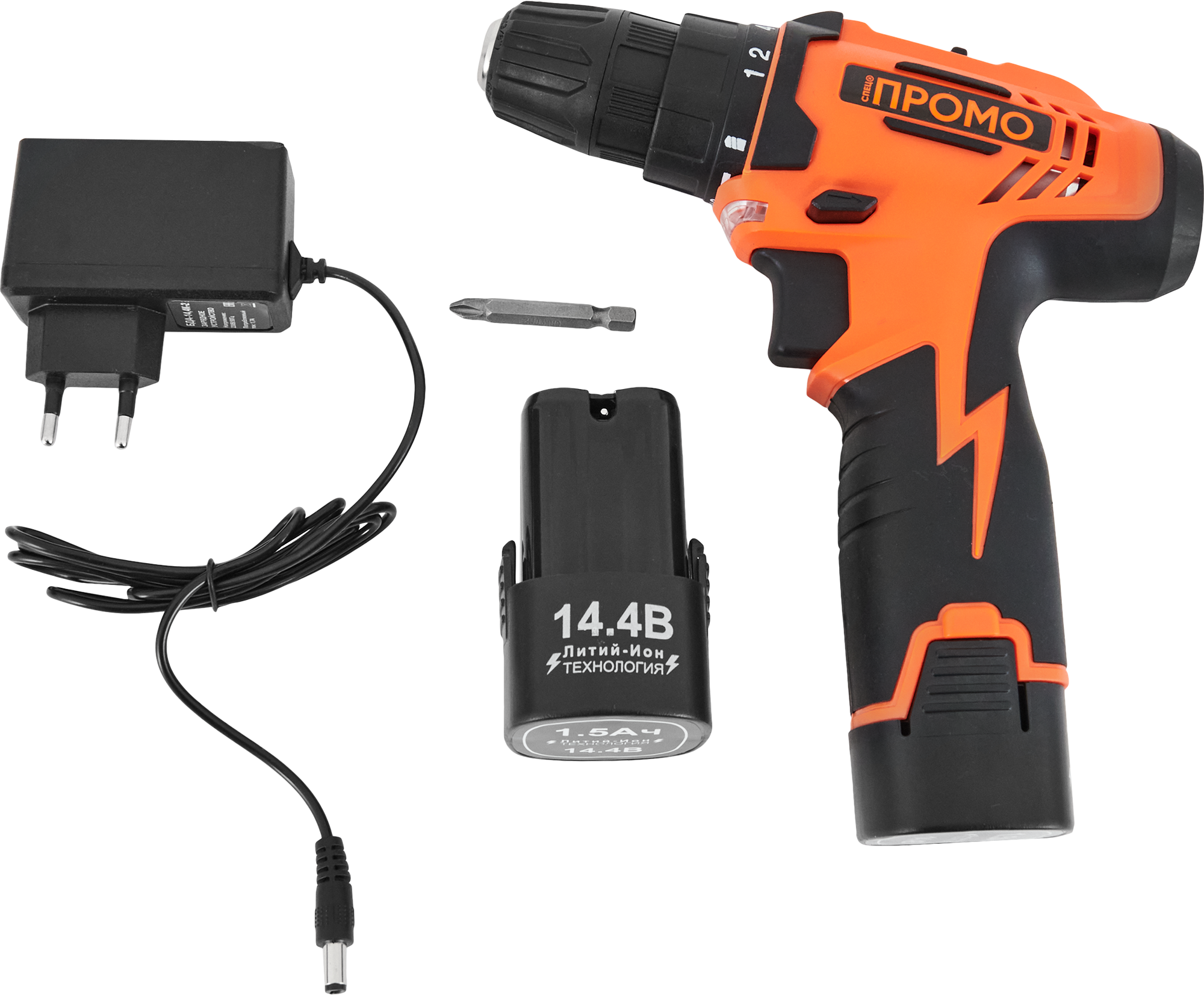 Аккумуляторная дрель-шуруповерт СПЕЦ БДА-14,4К-2 14.4 В с двумя Li-ion аккумуляторами 86311266 STLM-0067755 - Вид №3