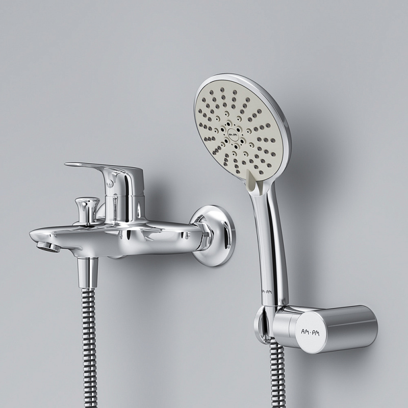 F85E15000 смеситель для ванны/душа душевой набор хром шт. AM.PM Joy - Вид №4