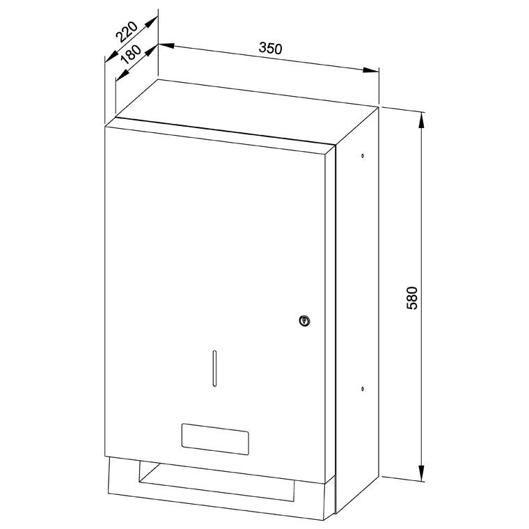 731476 Электронный диспенсер рулонов бумаги с питанием от батареи WP1611 WAGNER_EWAR A-LINE Wagner Ewar  - Вид №1