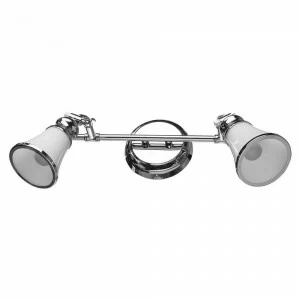 Спот настенный белый с 2 плафонами Arte Lamp 81 A9231AP-2CC ARTE LAMP 81 CHROME 00-3926288 Белый