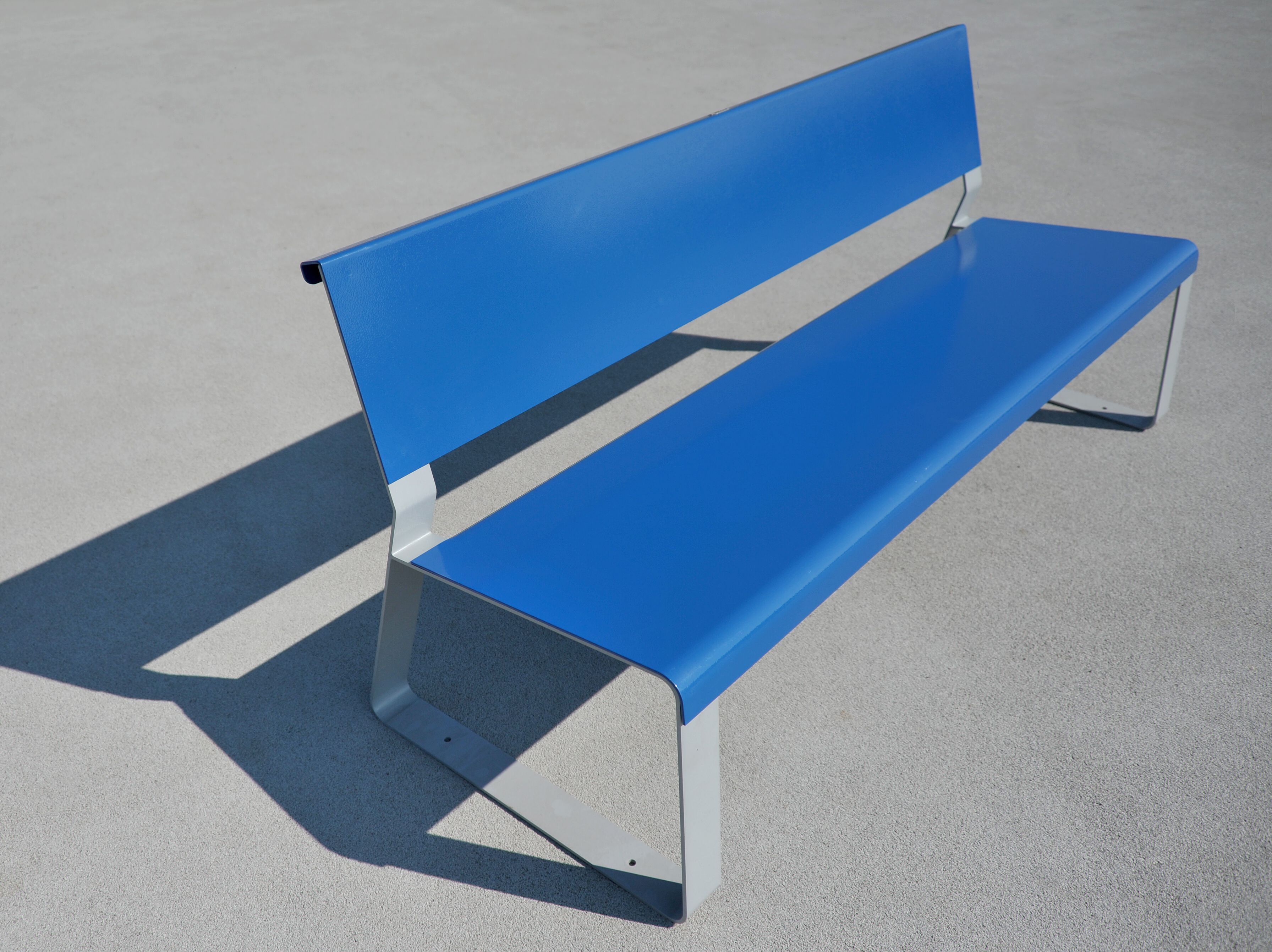 Оцинкованная стальная скамья со спинкой Viscio Urban Design MATKA ARCH-00050896 - Вид №4