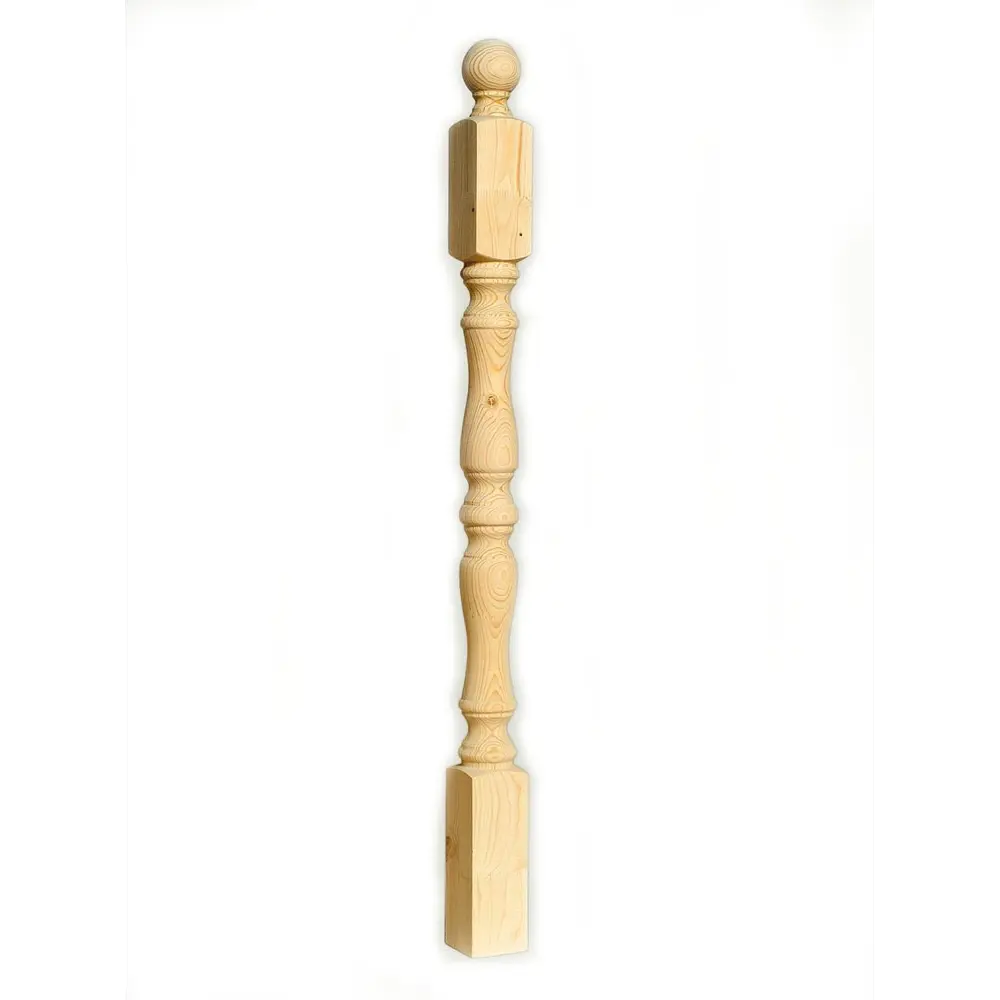 Santreyd - Стартовый столб для лестничной балюстрады из лиственницы 85190667 Симметричный STLM-0059725