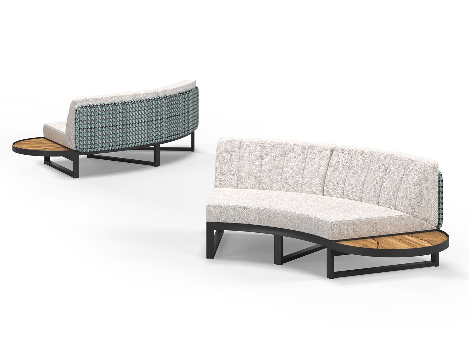 Модульный изогнутый садовый диван из ткани MAMAGREEN Munia ARCH-00125657 - Вид №7