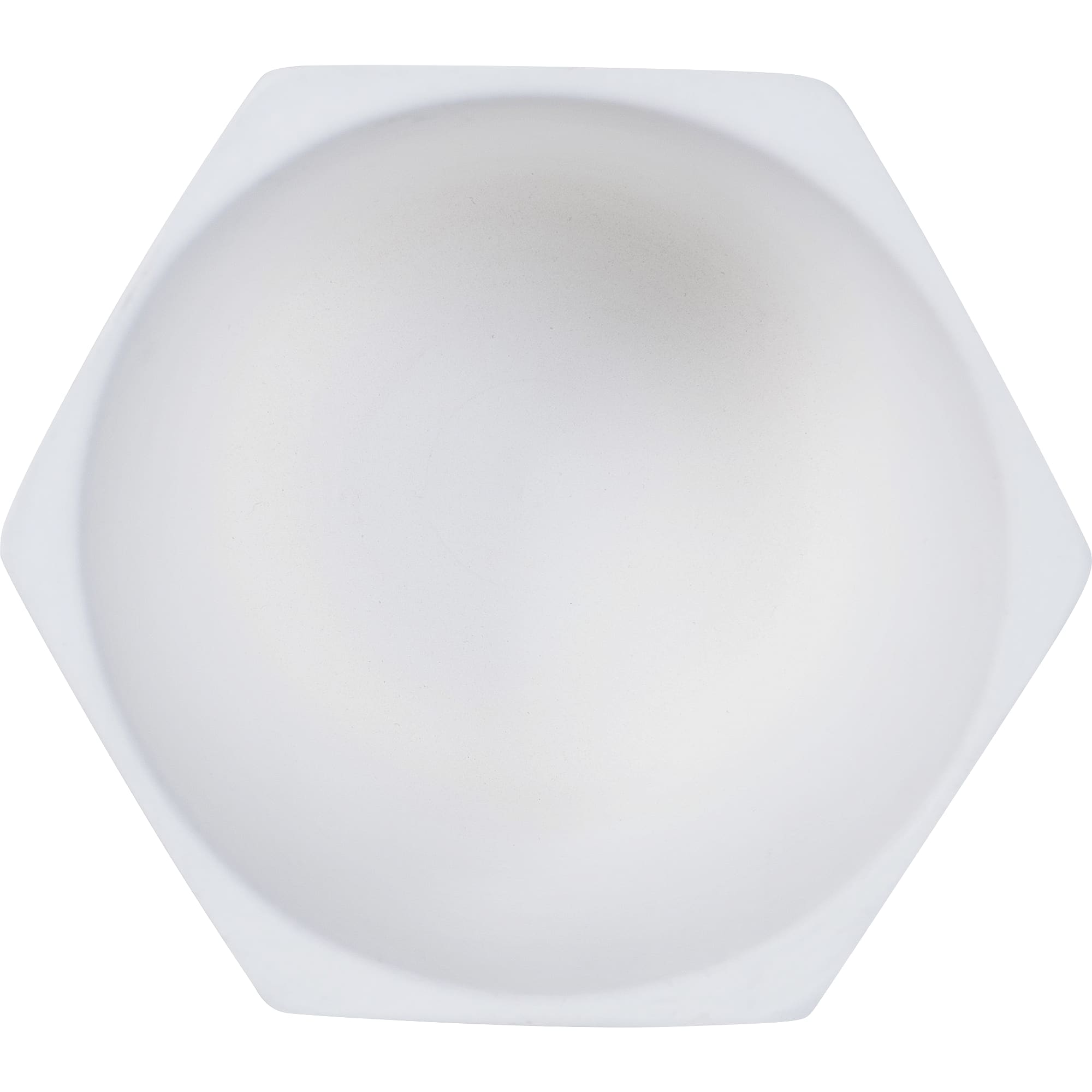 18876035 Кашпо ø14 h9 см v0.75 л керамика белый Эджес Santreyd  - Вид №2