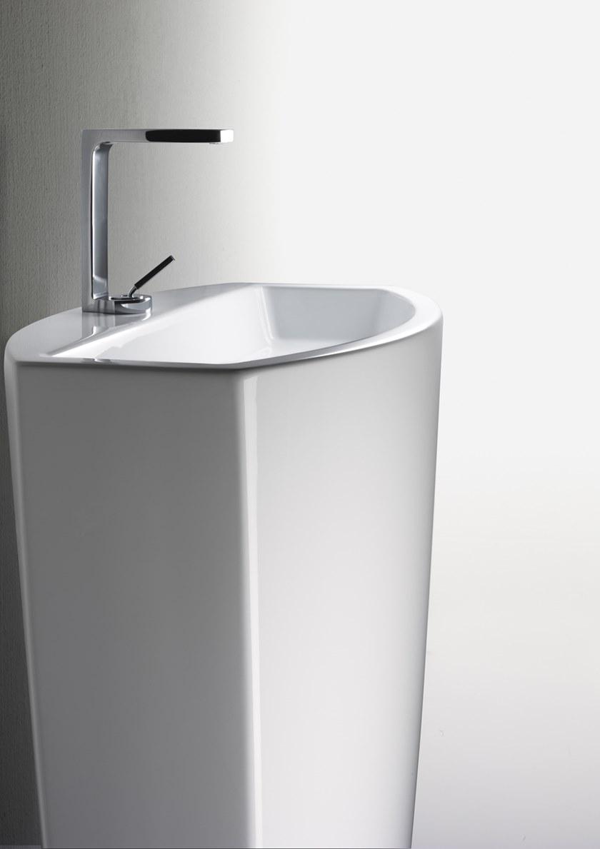 75561pf11 Напольная раковина стоящая овальная GSI ceramica Norm - Вид №3