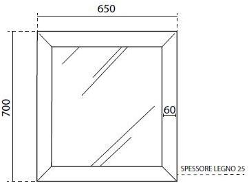 Horganica Настенное зеркало для ванной sun-id-1472711 - Вид №7